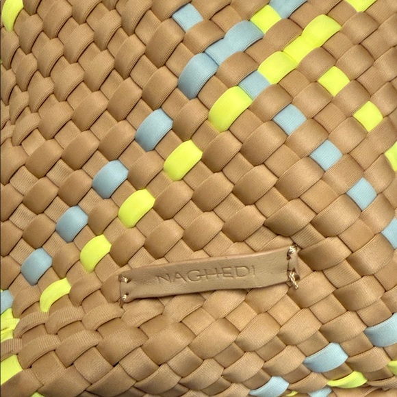 Naghedi beach tote with matching zip pouch - Picture 2 of 4